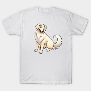 Dog - Golden Retriever - Cream T-Shirt